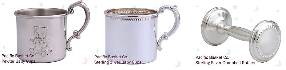 sterling silver baby cups