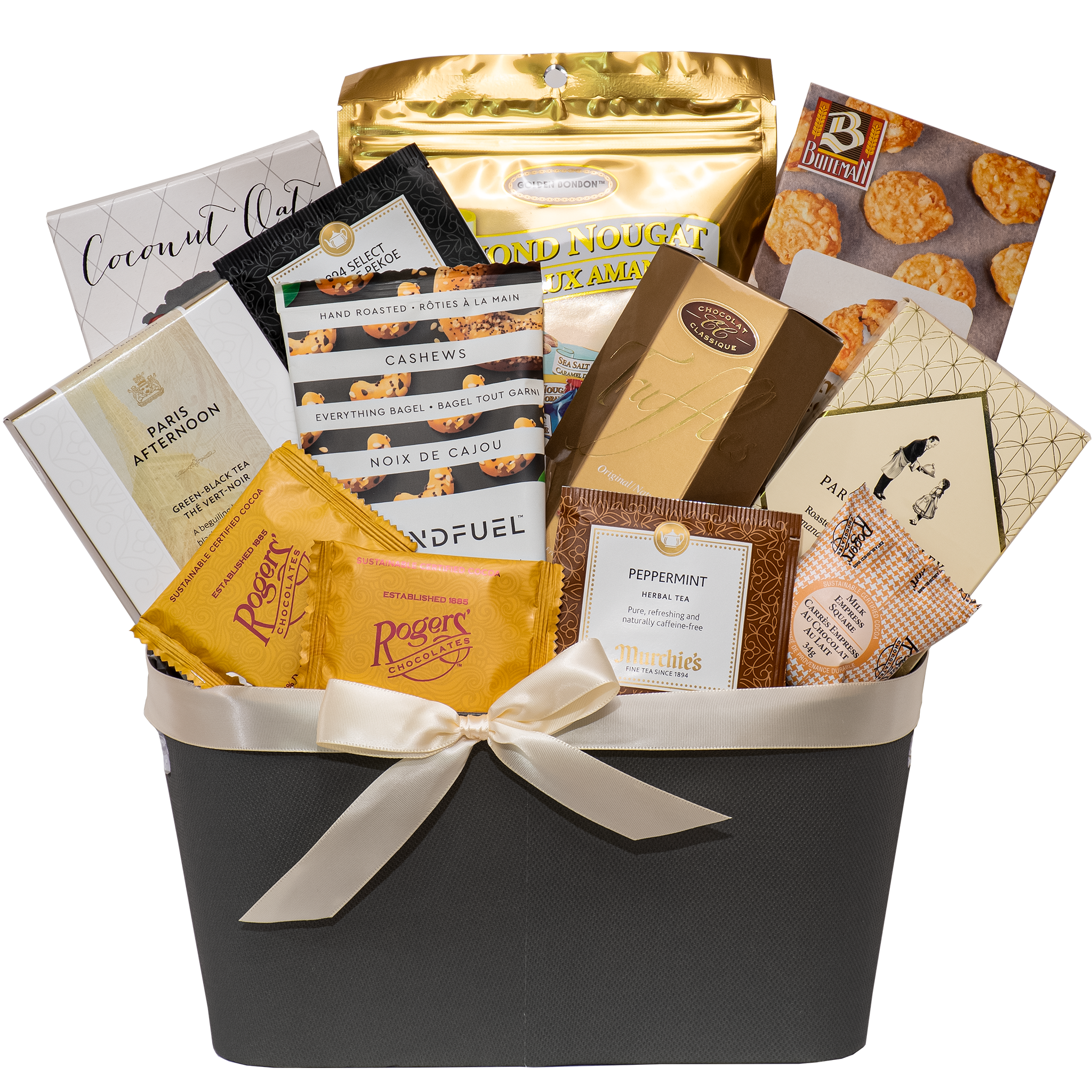 Tea and cookies gift basket 