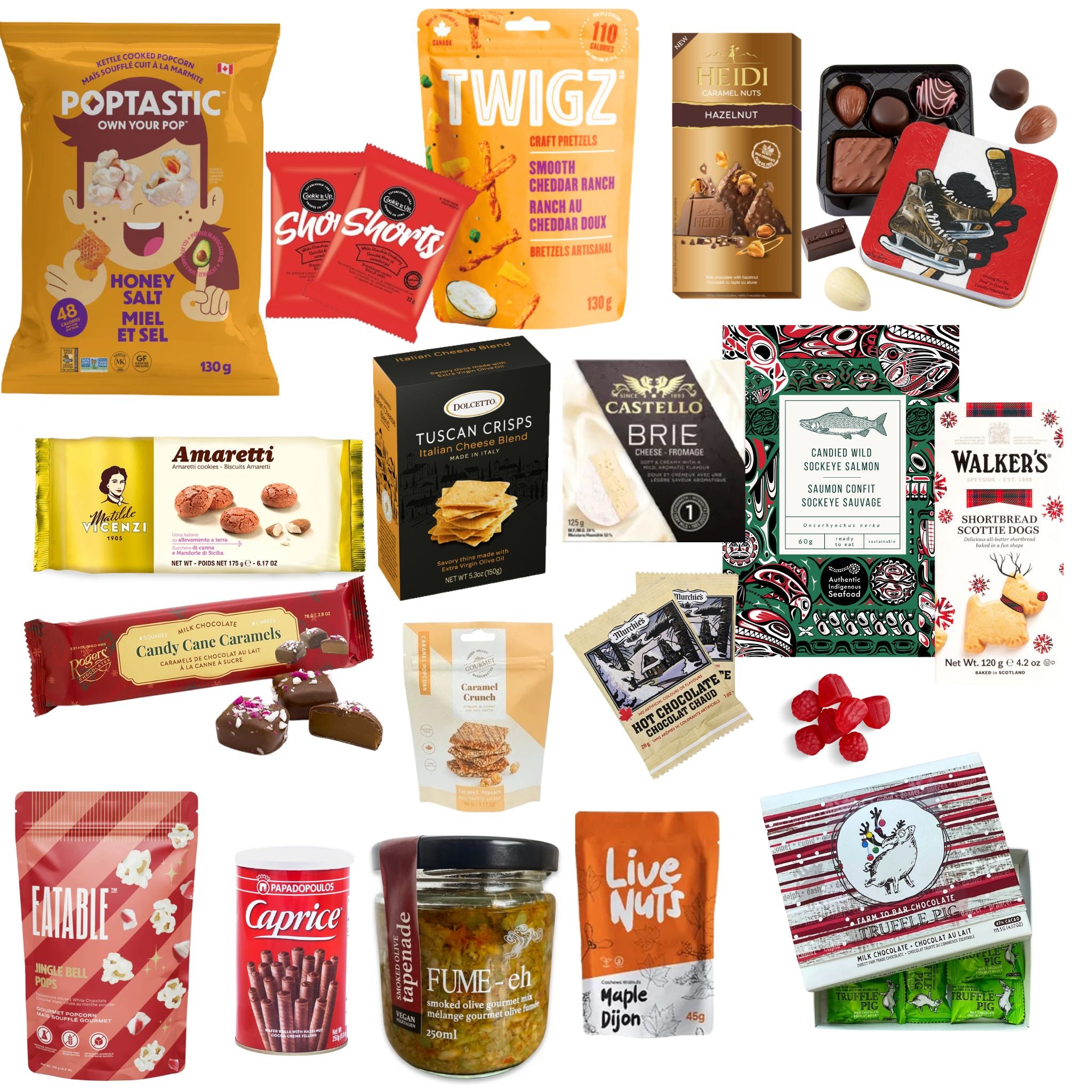 Gift basket christmas foods