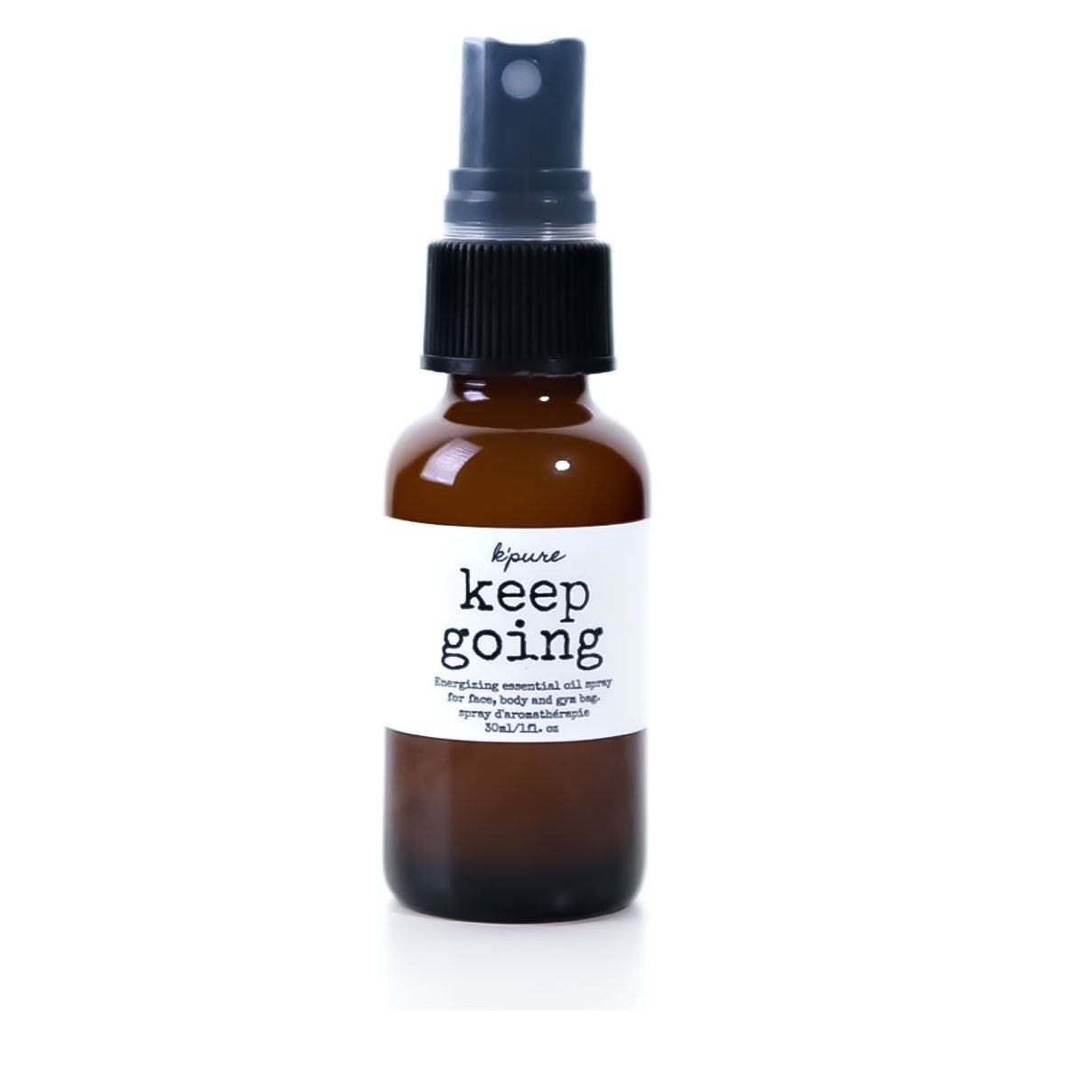 keep going essential oil spray