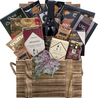 WINE &amp; CHEESE GIFT BASKET | Local | BCVQA Wine Gift Baskets Vancouver|